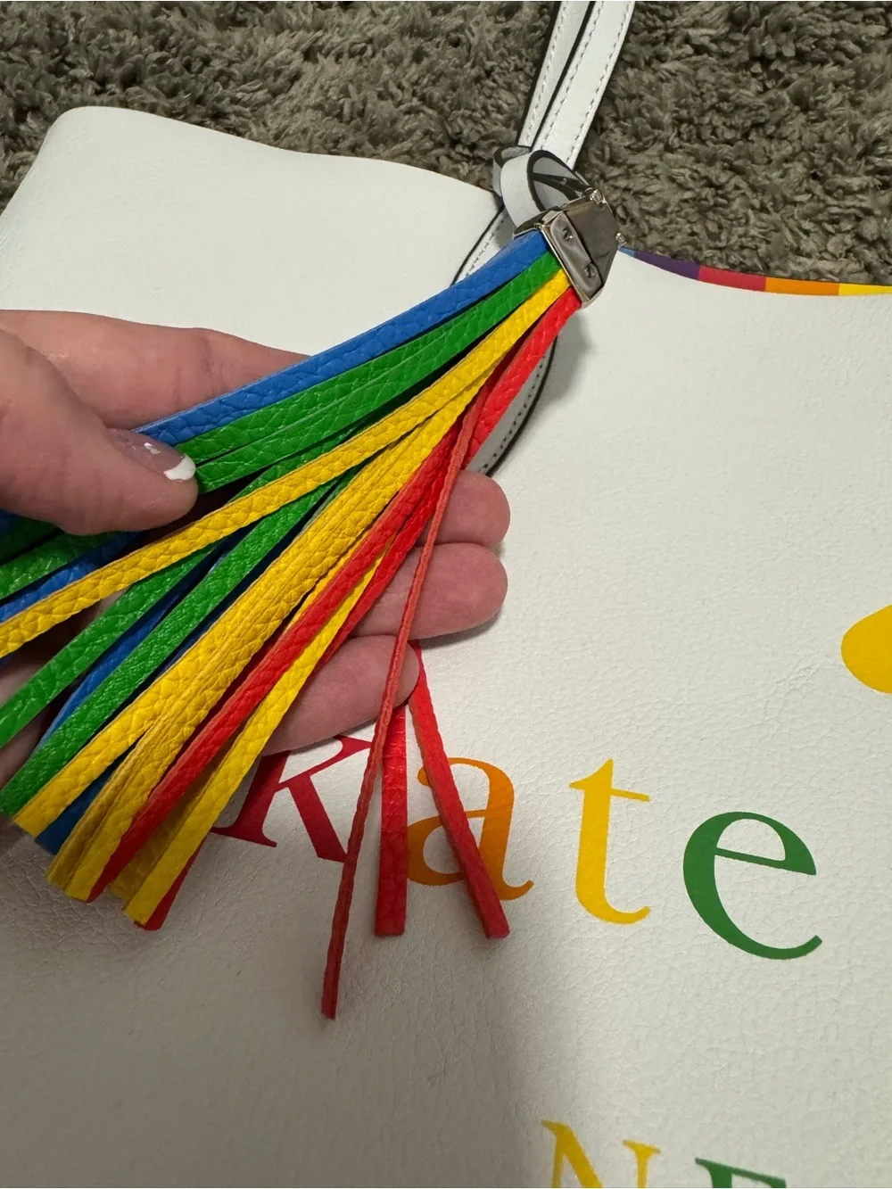 Kate Spade Arch Spectrum Large Reversible Pride Tote Bag